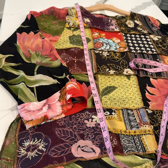 Nothing matches Tops for Women Orange and Green Graphic Blouse L - Picture 6 of 7